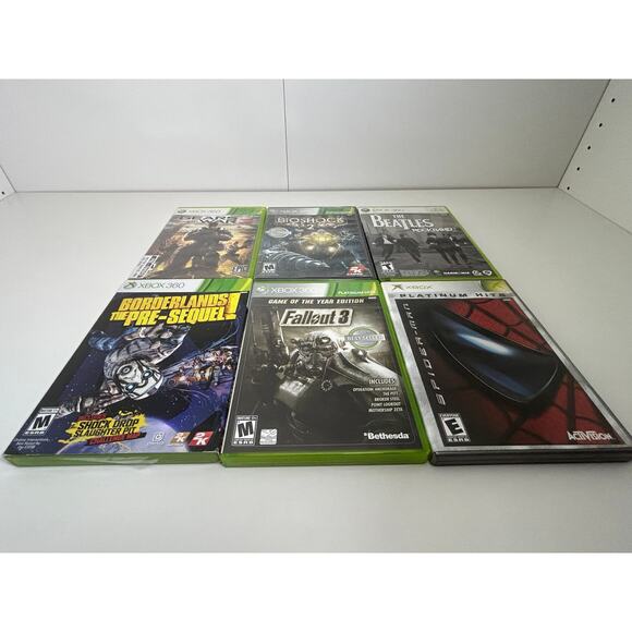 Xbox 360 Game Lot of 6 Gears of War 3, BioShock, Pre-Sequel, Fallout 3 GOTY - Picture 2 of 5